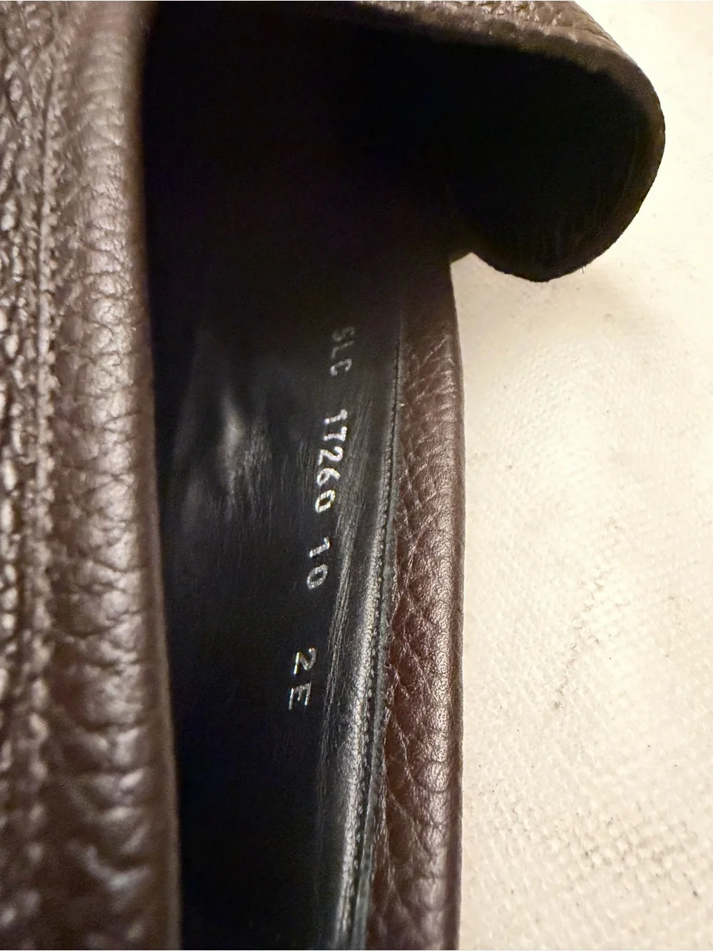 SALVATORE FERRAGAMO 'men’s Metrone' Dark Brown Leather Loafers SZ US10,pre-owned